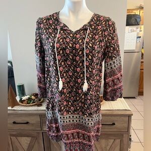 Paradise multicolored tunic